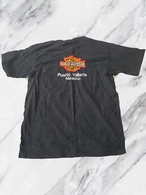 Harley-Davidson Black Short-Sleeve Tee Embroidered Logo